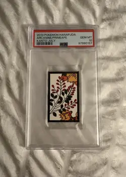2013 Pokemon Hanafuda Kanto July Arcanine/Primeape PSA 10 Gem Mint - Image 1
