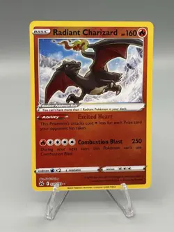 Pokemon TCG Radiant Charizard 020/159 Crown Zenith Radiant Rare Holo NM - Image 1