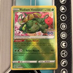 Radiant Venusaur 004/078 Pokemon Go Holo - Image 1