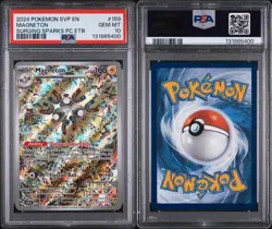 2024 Magneton 159 Pokemon Surging Sparks ETB Promo Pokemon Center PSA 10 - Image 3