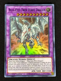Yugioh Blue-Eyes Twin Burst Dragon LDS2-EN019 1ST Ultra (NM) - Image 1