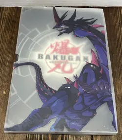 Bakugan Battle Brawlers Binder Card Case Book Sleeve Darkus w/ 96 Cards - Image 1