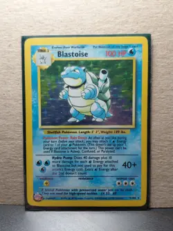 Blastoise 2/102 Base Set Holo 1999 Rare Pokemon Card–VintageWOTC–PlayedCondition - Image 1