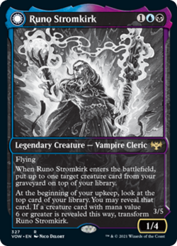 Runo Stromkirk (Showcase 327 Black/White) Crimson Vow NM - Image 1