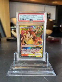 POKEMON CHARIZARD/BRAIXEN GX 2019 SUN & MOON COSMIC ECLIPSE #22 PSA 10 - Image 1