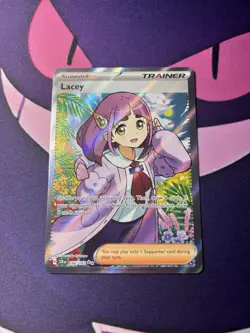 Pokemon TCG - Lacey 166/142 UR - Stellar Crown - Trainer Full Art NM+ 🔥 - Image 1