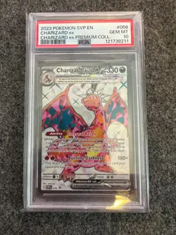 2023 POKEMON SVP EN-SV BLACK STAR PROMO #056 CHARIZARD EX PSA 10 - Image 1