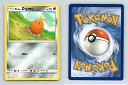 Alolan Diglett #121/214 Sun & Moon Unbroken Bonds Common Pokemon 2019 TCG Card - Image 1