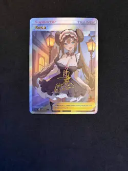 Pokemon Rosa Halloween Full Art Waifu Doujin DIY Anime Card - Image 1