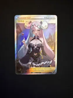 Pokemon Iono Halloween Full Art Waifu Doujin DIY Anime Card - Image 1