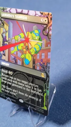 Leonardo's Technique - Foil - Showcase R MTG Teenage Mutant Ninja Turtles NM - Image 2