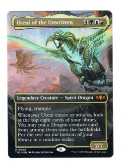 Ureni of the Unwritten | Borderless FOIL | NM | MTG | 0009 | Mythic | TDC - Image 1