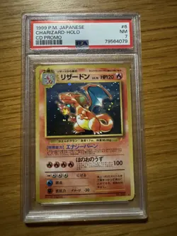 PSA 7 Charizard No 006 Holo 1999 Pokemon Japanese CD PROMO #6 - Image 1