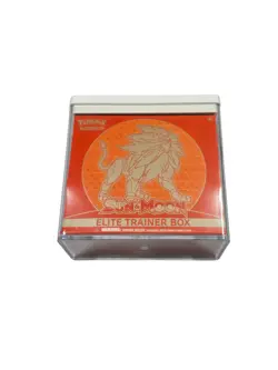 Pokemon TCG Sun & Moon Base Set Elite Trainer Box ETB Solgaleo w/ Acrylic Case - Image 1