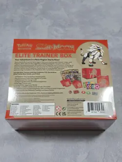 Pokemon TCG Sun & Moon Base Set Elite Trainer Box ETB Solgaleo w/ Acrylic Case - Image 4