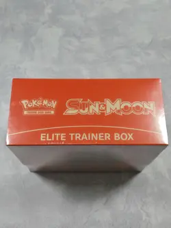 Pokemon TCG Sun & Moon Base Set Elite Trainer Box ETB Solgaleo w/ Acrylic Case - Image 5