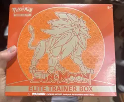 Sun and Moon Base Set Elite Trainer Box [Solgaleo] Factory Sealed | Pokemon TCG - Image 1