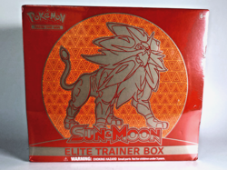 Pokemon TCG Sun & Moon Base Set ETB Solgaleo Elite Trainer Box 8 Booster Packs - Image 1