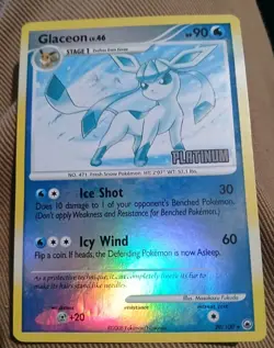 Pokemon TCG Glaceon Majestic Dawn 20/100 Reverse Holo Promo Promo - Image 3