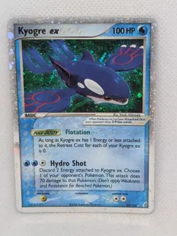 Kyogre ex 95/100 Crystal Guardians Holo Rare Pokemon TCG Nintendo legendary MP - Image 1