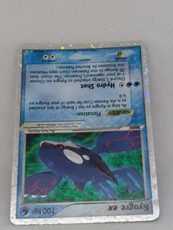 Kyogre ex 95/100 Crystal Guardians Holo Rare Pokemon TCG Nintendo legendary MP - Image 4
