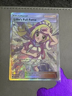 Lillie's Full Force Full Art Trainer 230/236 Pokemon SM Cosmic Eclipse Near Mint - Image 1