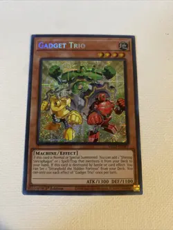 Yugioh Gadget Trio MP25-EN061 Prismatic Secret Rare 1st Edition - Image 1