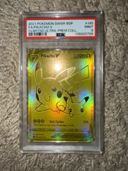 PSA 9 Pikachu V SWSH145 - Celebrations UPC Promo Pokemon Card - Pokemon TCG - Image 1