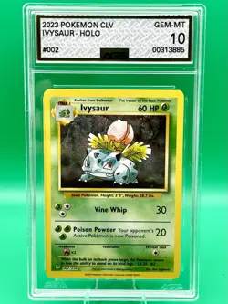 Pokemon Ivysaur 002/034 Holo Rare CLV Trading Card Game Classic AGS 10 Gem Mint - Image 1