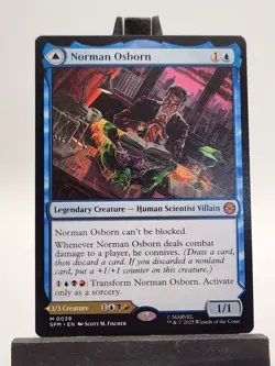 2025 MTG SPIDER-MAN #0039 NORMAN / GREEN GOBLIN (MYTHICAL) - Image 1
