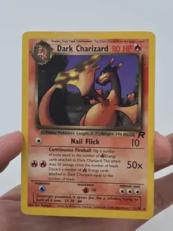Dark Charizard 21/82 Team Rocket Set Rare Non-Holo Pokemon Card WOTC HP/DMG - Image 1