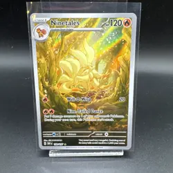 Pokemon Ninetales TCG Holo Card Obsidian Flames 199/197 IR NM - Image 1