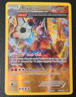 Rhyperior 77/160- Full Art Holo Rare- Pokemon- XY Primal Clash - Image 1
