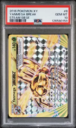 2016 POKEMON XY STEAM SIEGEYANMEGA BREAK 8 PSA 10 - Image 3
