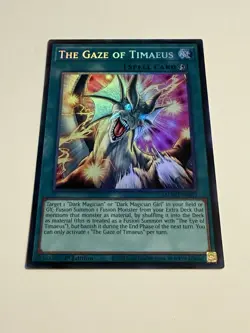 Yugioh The Gaze Of Timaeus MZMU-EN013 Collector’s Rare 1st Edition NM - Image 1