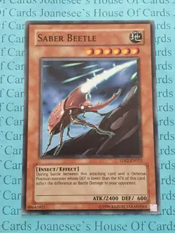 Saber Beetle 5DS2-EN012 Yu-Gi-Oh Card (U) New - Image 2