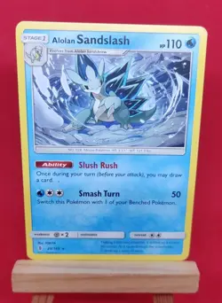 20/145 Alolan Sandslash Rare Guardians Rising Sun & Moon Pokemon TCG Card 2017 - Image 1