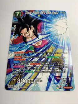 Dragon Ball Super Card Game-Triple Flash SS4 Son Goku-LV. 7-30k+10K:BT4-003 SR - Image 1