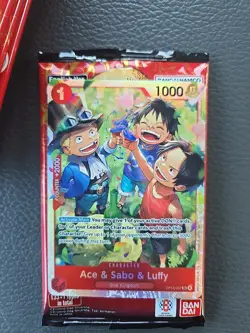 Ace & Sabo & Luffy OP13-007 SR Carrying on His Will ONE PIECE Card Game English - Image 3