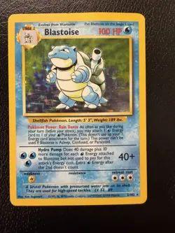 Blastoise #2/102 - Base Set - HP Condition - Holo Rare / Pokemon Card - Image 1