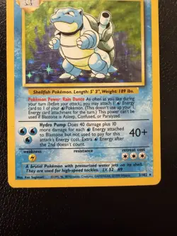 Blastoise #2/102 - Base Set - HP Condition - Holo Rare / Pokemon Card - Image 3