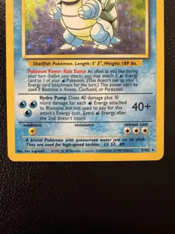 Blastoise #2/102 - Base Set - HP Condition - Holo Rare / Pokemon Card - Image 4
