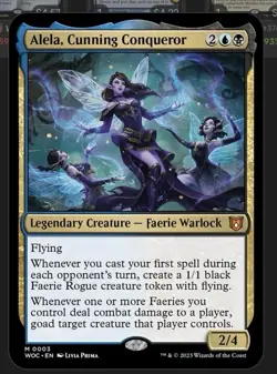 Alela, Cunning Conqueror Commander: Wilds of Eldraine Foil - Image 1