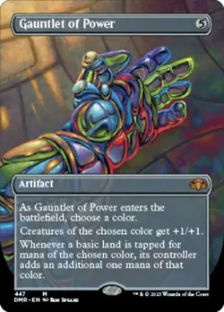 1 x Gauntlet of Power - Borderless - Dominaria Remastered - NM-Mint - MTG - Image 1