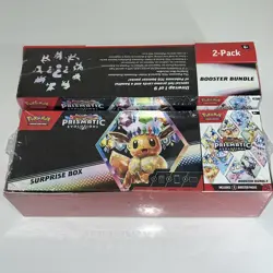 Pokemon Prismatic Evolutions Sams Club Exclusive Surprise Box Booster Bundle x2 - Image 1