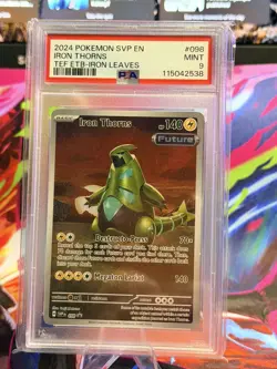 Iron Thorns 098 - SVP ETB Promo Pokemon Temporal Forces PSA 9 - Image 1