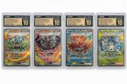 Pokemon CGC 10 Terastal Teal Mask Ogerpon Fox Mask Ogerpon Lot Japanese - Image 1