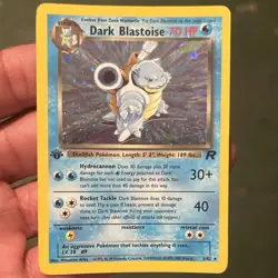 Pokemon Dark Blastoise Team Rocket 3/82 Holo Rare Wizards of the Coast - Image 1