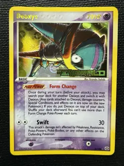 2005 Pokemon Deoxys 2/106 Reverse Holo Rare EX STAMPED Emerald Speed Forme NM - Image 1