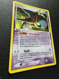 2005 Pokemon Deoxys 2/106 Reverse Holo Rare EX STAMPED Emerald Speed Forme NM - Image 2